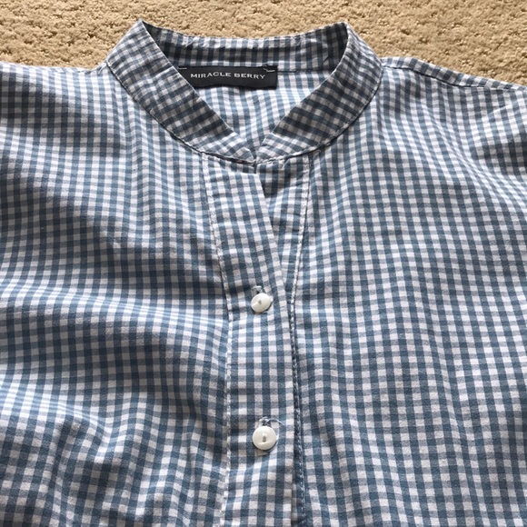 Blue checkered dress - Picture 3 of 6